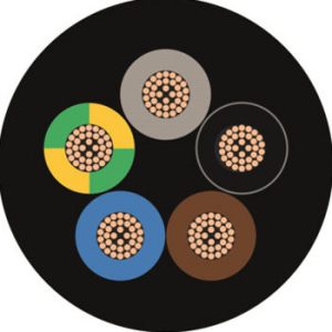 H07ZZ-F LSZH Rubber Flexible Cable Flexible Rubber Cables