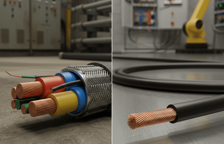 armoured vs flexible cable